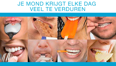 Je mond krijgt elke dag veel te verduren