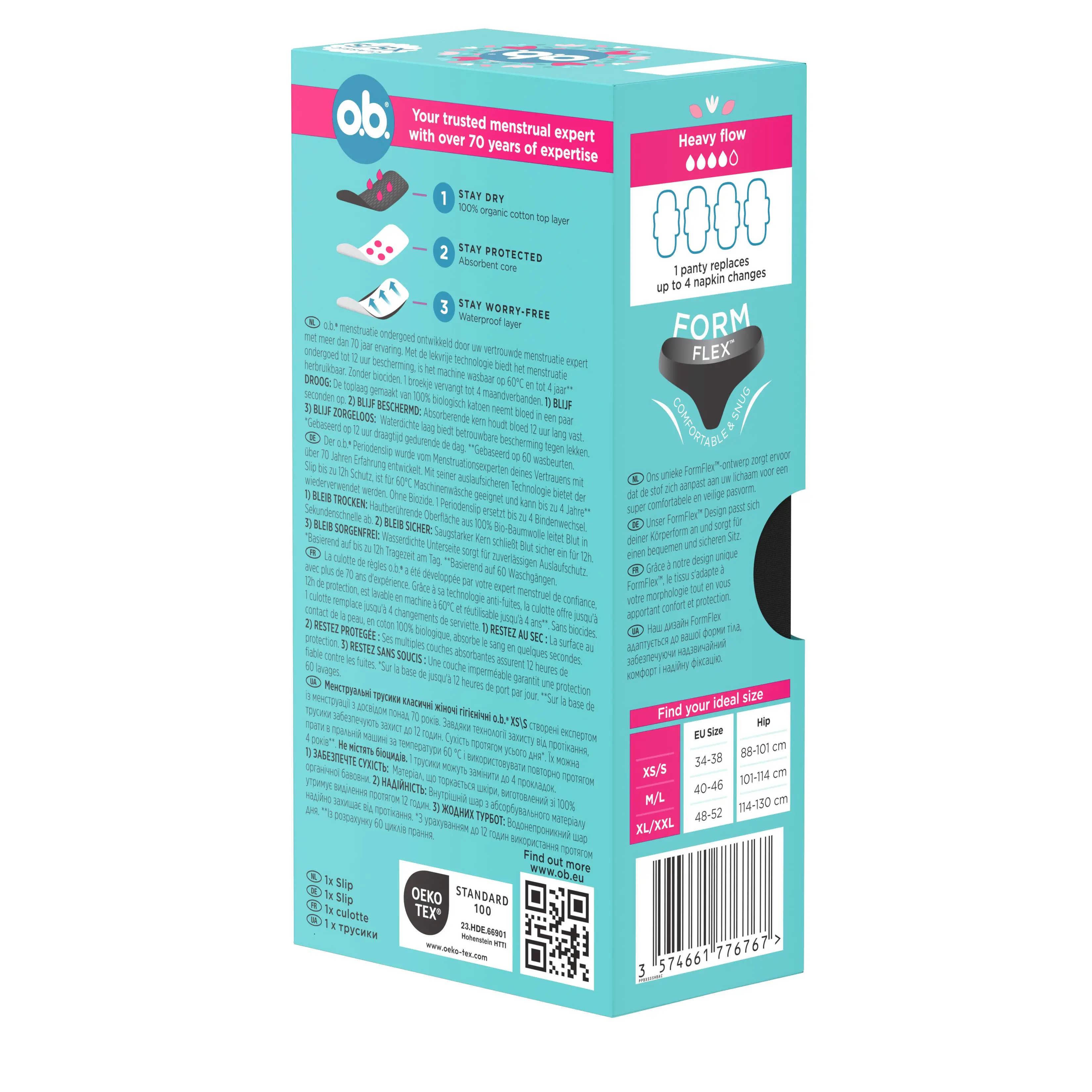 o.b.® Herbruikbaar menstruatie ondergoed image 4