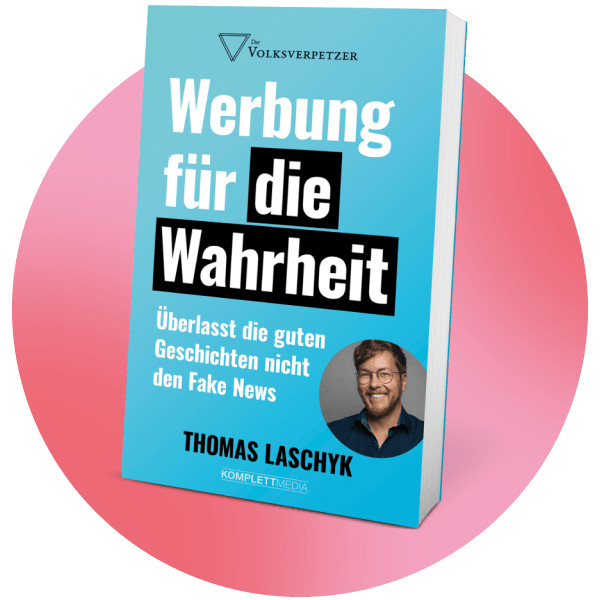 Bild zeigt vor pinkfarbenem Hintergrund ein Foto des Buchs 