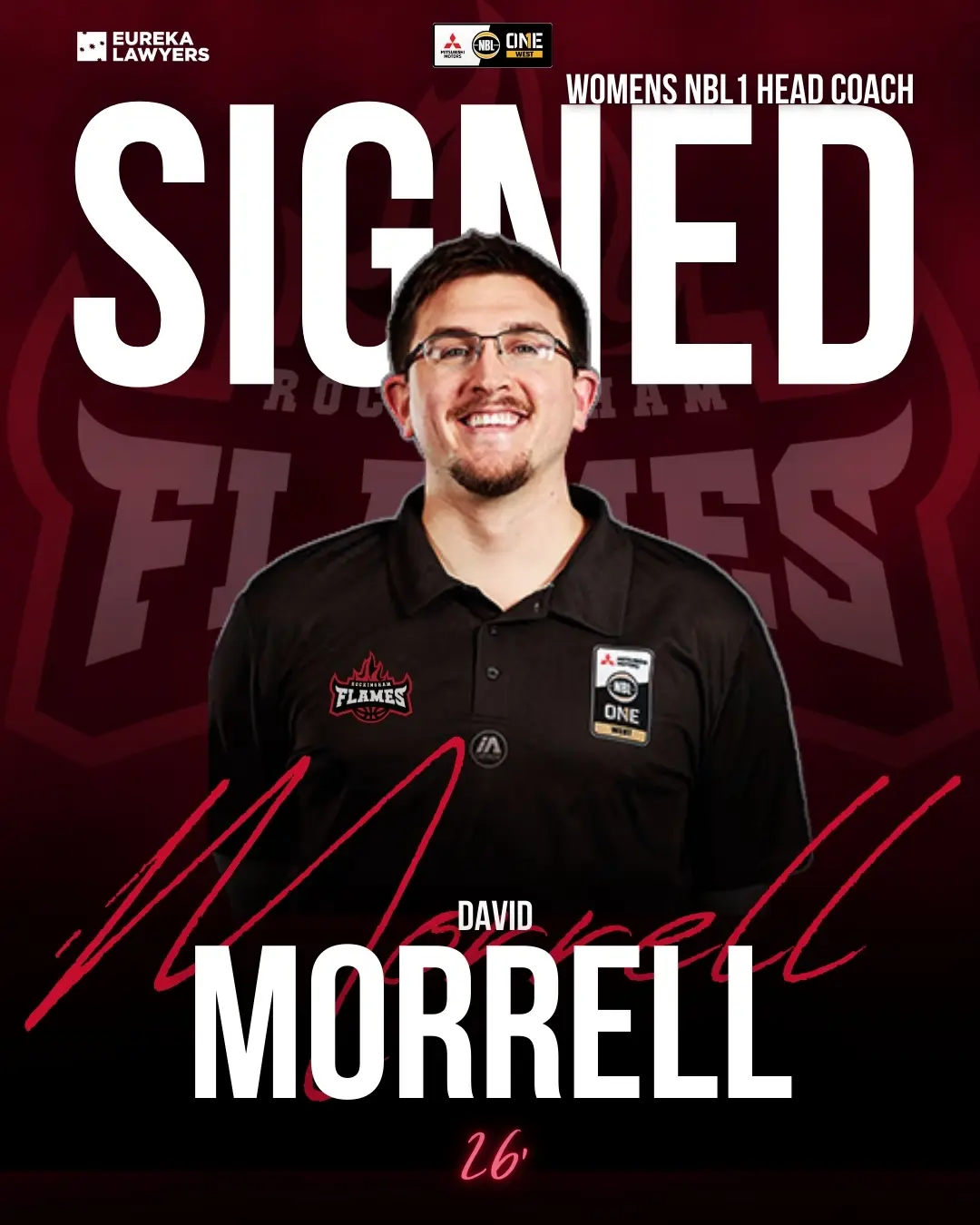 David Morrell Signing NBL1