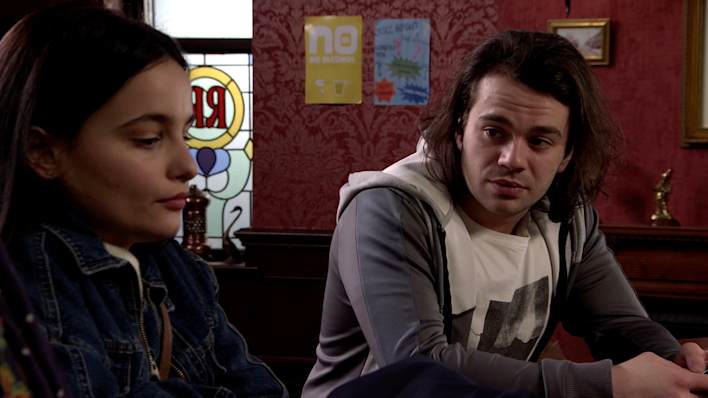 Alina and Seb in the Rovers - Coronation Street - ITV