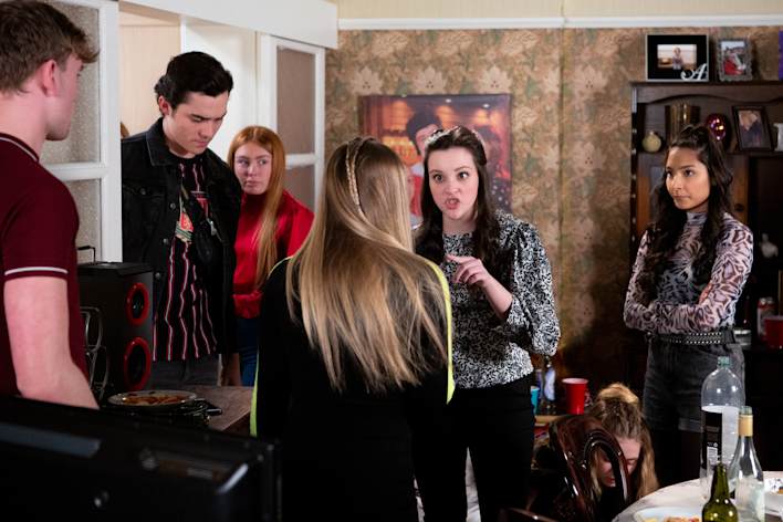 Corey, Amy, Kelly and Asha - Coronation Street - ITV