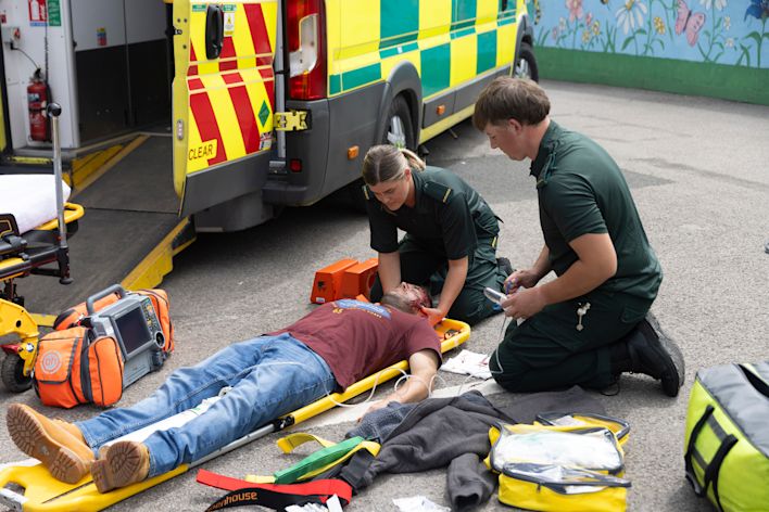 Tyrone - aftermath of hit and run - Coronation Street - ITV