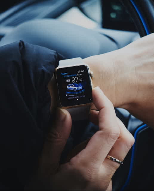 SPARQ App visuals on a smart watch