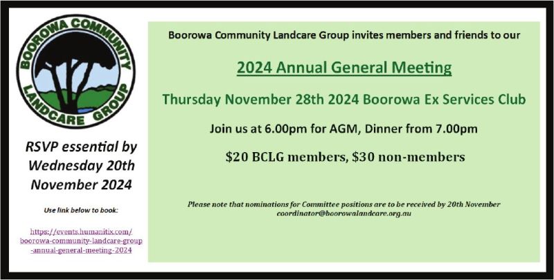 Boorowa Community Landcare Group Meeting