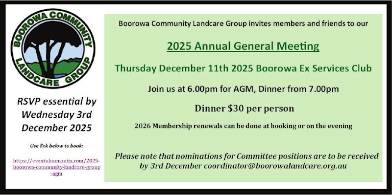 Boorowa Community Landcare Group Meeting