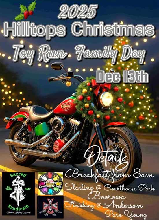 2025 Hilltops Christmas Toy Run Family day