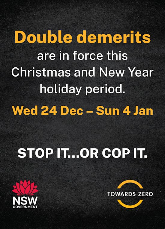 NSW Gov - Double Demerits