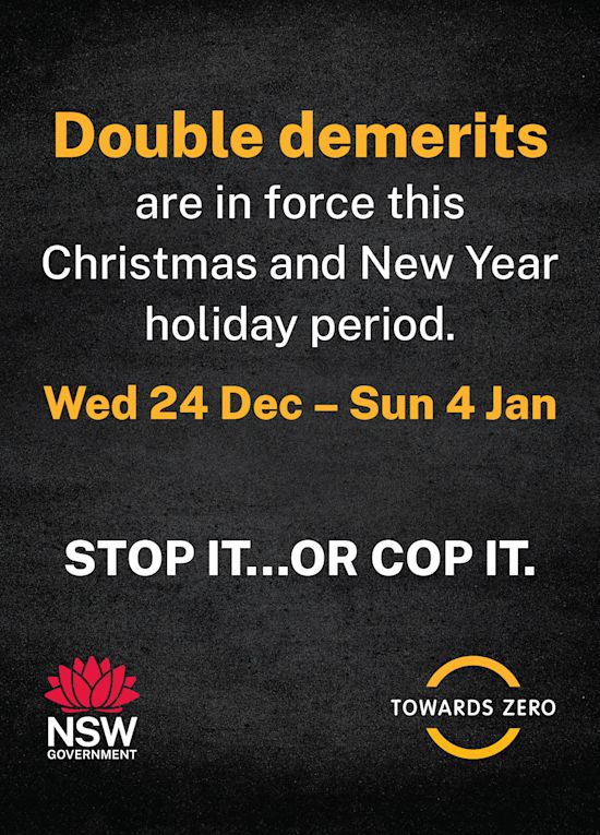 NSW Gov - Double Demerits