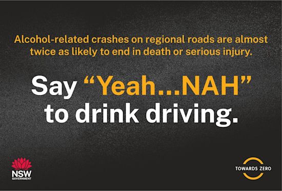 Say "Yeah... Nah to drink driving