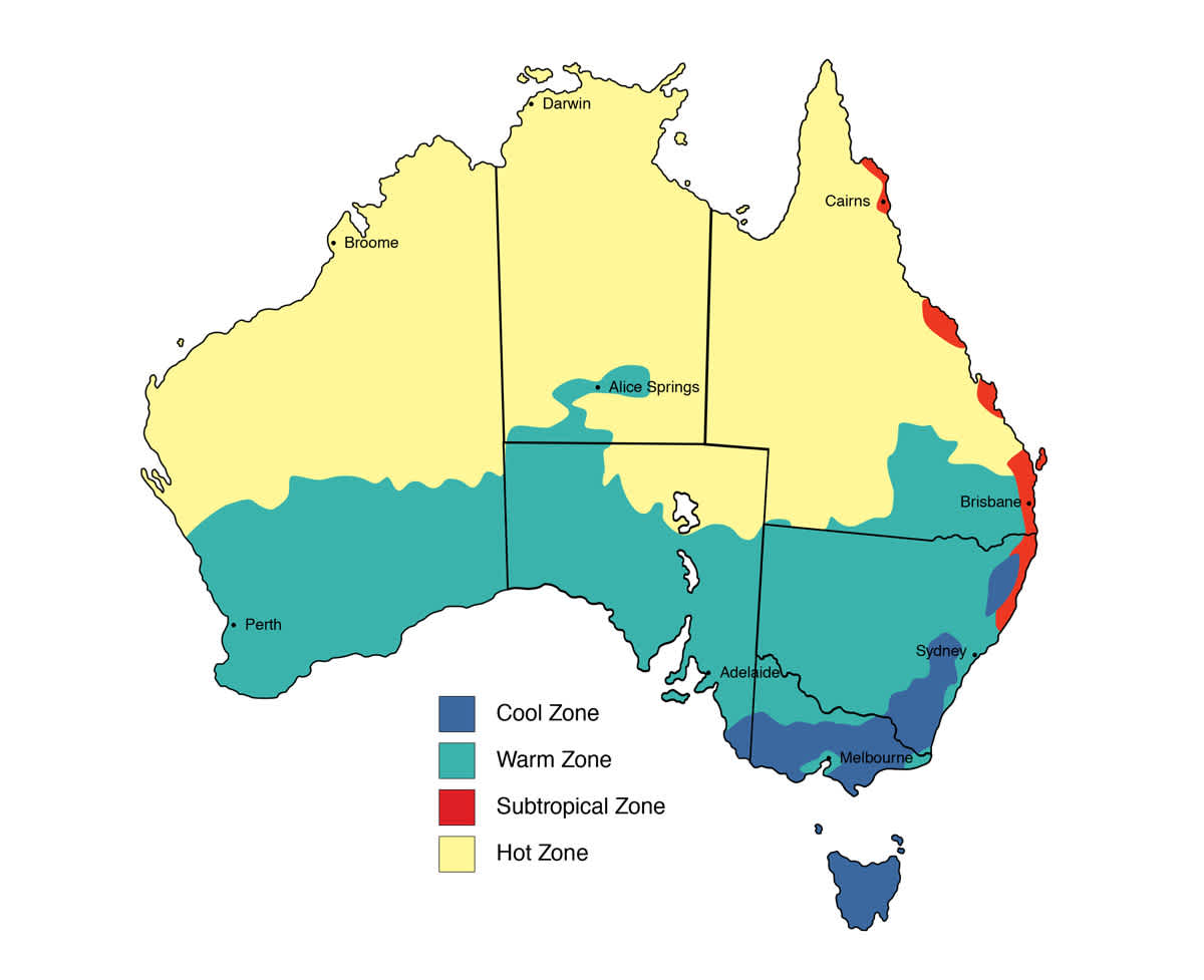 Practical garden hints for designing your garden Climatic Zones The