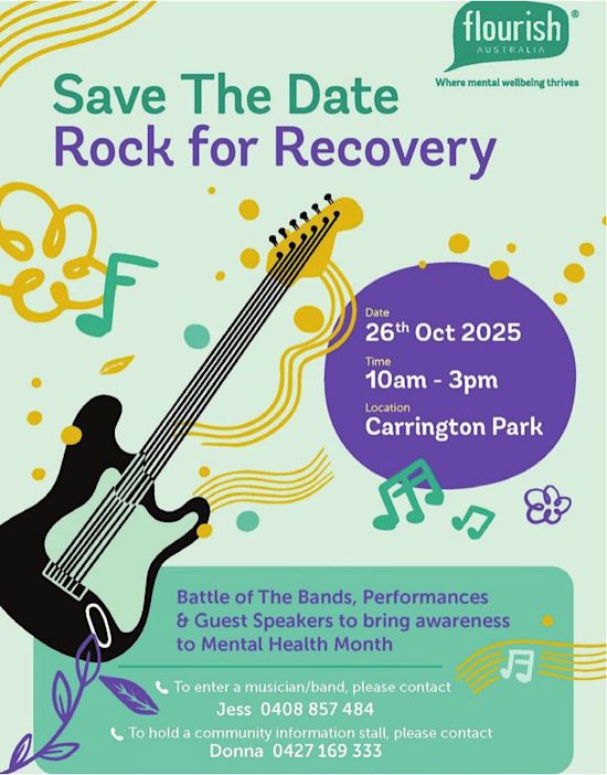 Save The Date Rock For Recovery