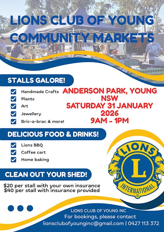 Lions Club Of Young Community Markets