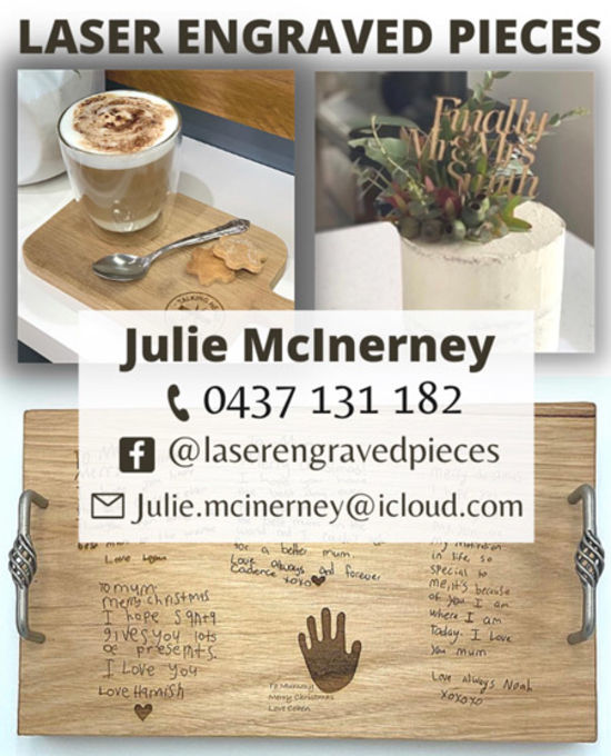 Julie McInereny – Laser Engraved Pieces