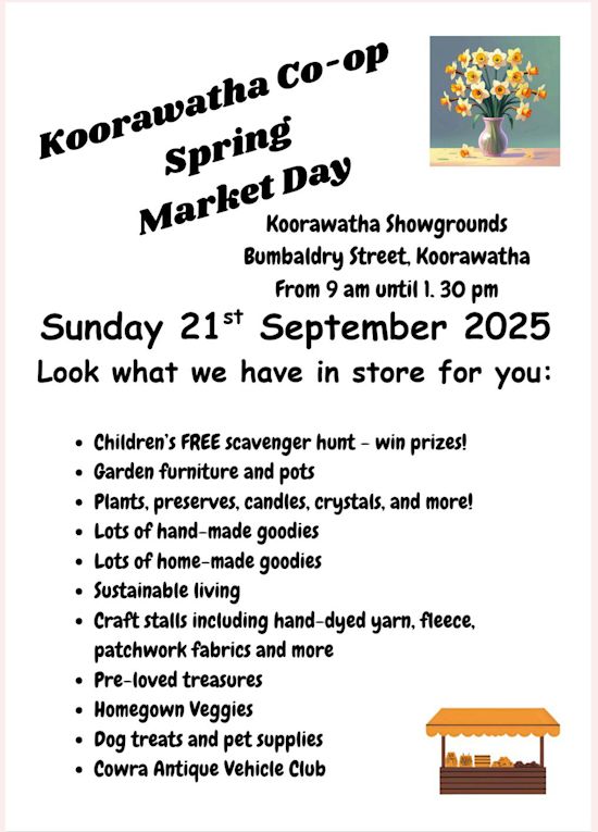 Koorawatha Co-Op Spring Market Day