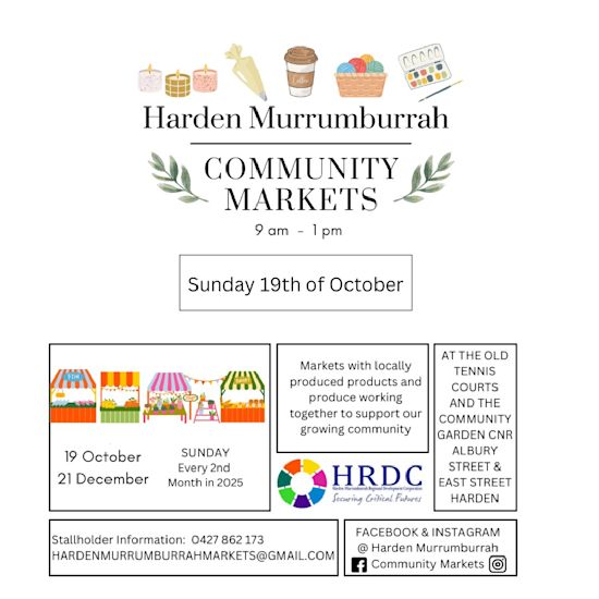 Harden Murrunburrah community markets