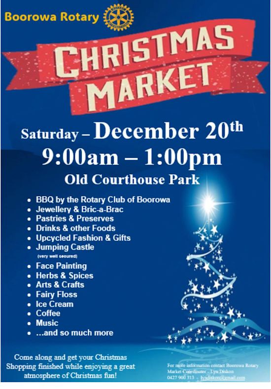 Boorowa Rotary Christmas Markets