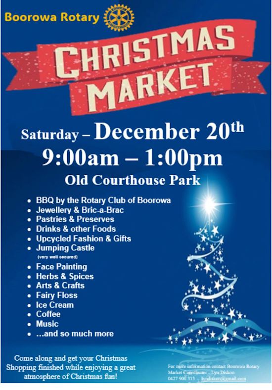 Boorowa Rotary Christmas Markets