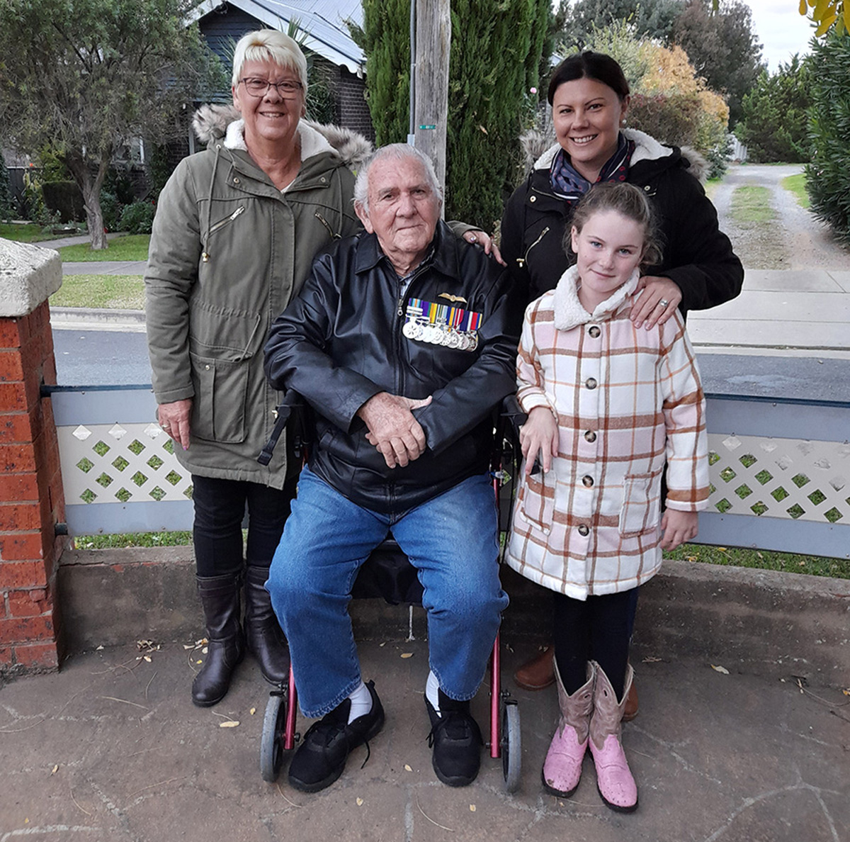 Four-Generations -From-left-to-right -Kerrie-Dansey,-her-father,-Arthur-Hoswell,-daughter-Belinda-Hewitt,-and-granddaughter-Maya-Hewitt