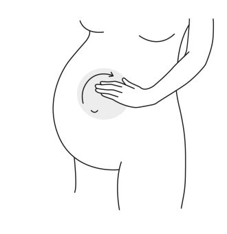 Anleitung zur Babybauchmassage Schwangerschaft LILLYDOO