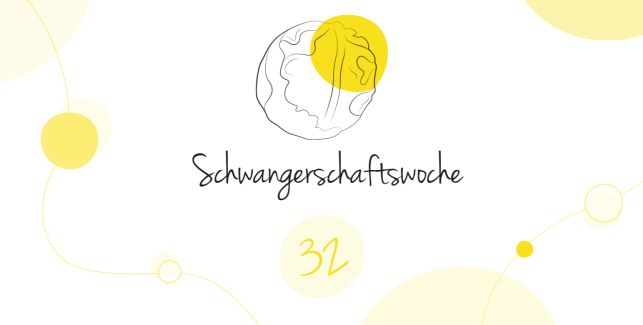 LILLYDOO Schwangerschaftskalender SSW 32 Dein Baby ist so groß wie ein Rotkohl