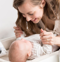 6 consejos para preparar el cambiador del bebé 
