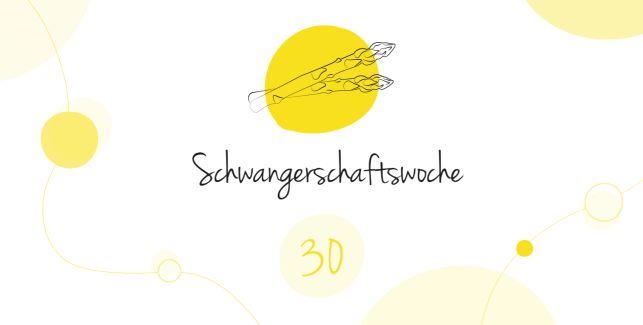 LILLYDOO Schwangerschaftskalender SSW 30 Dein Baby ist so groß wie eine Spargelstange