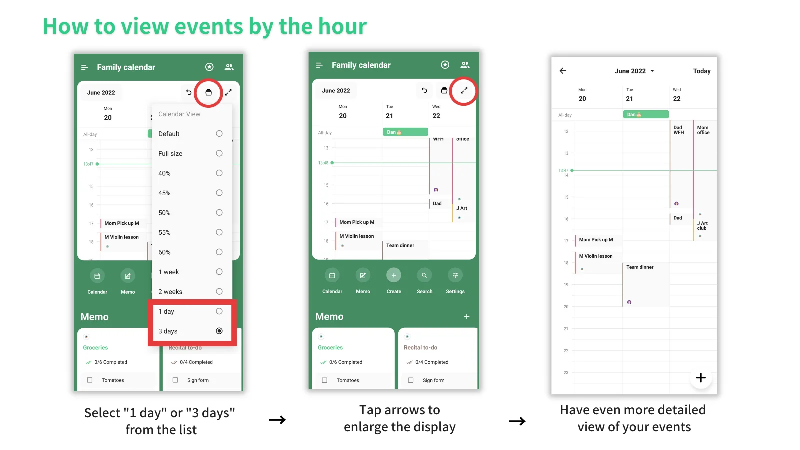 Time Tree Features View events by the hour option is now added to the subscription plan ...