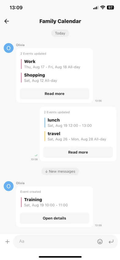 [Update] Calendar new activity location - TimeTree