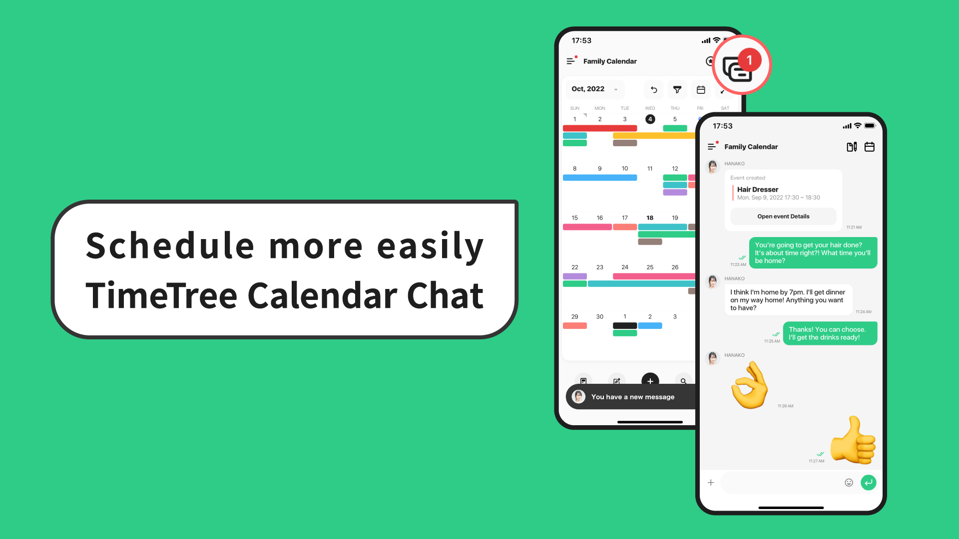 New TimeTree Calendar Chat is available for testing in a limited number