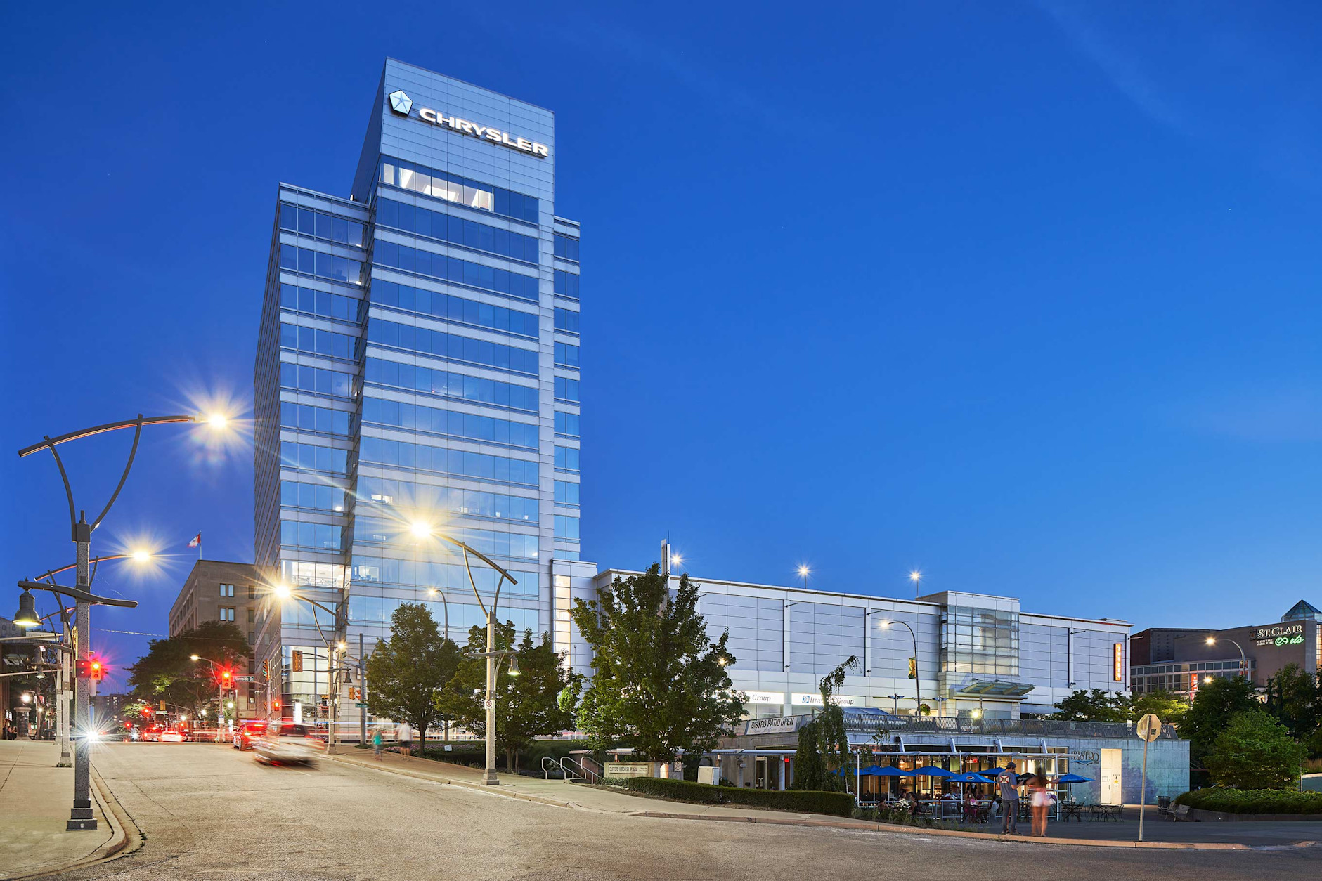 Windsor 1 Riverside Dr W Building Night View