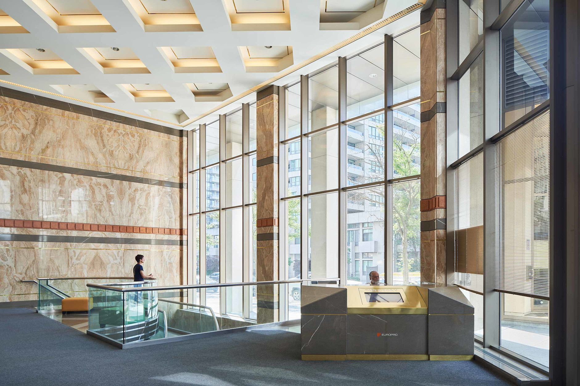 Toronto 5001 Yonge St stairs and window view