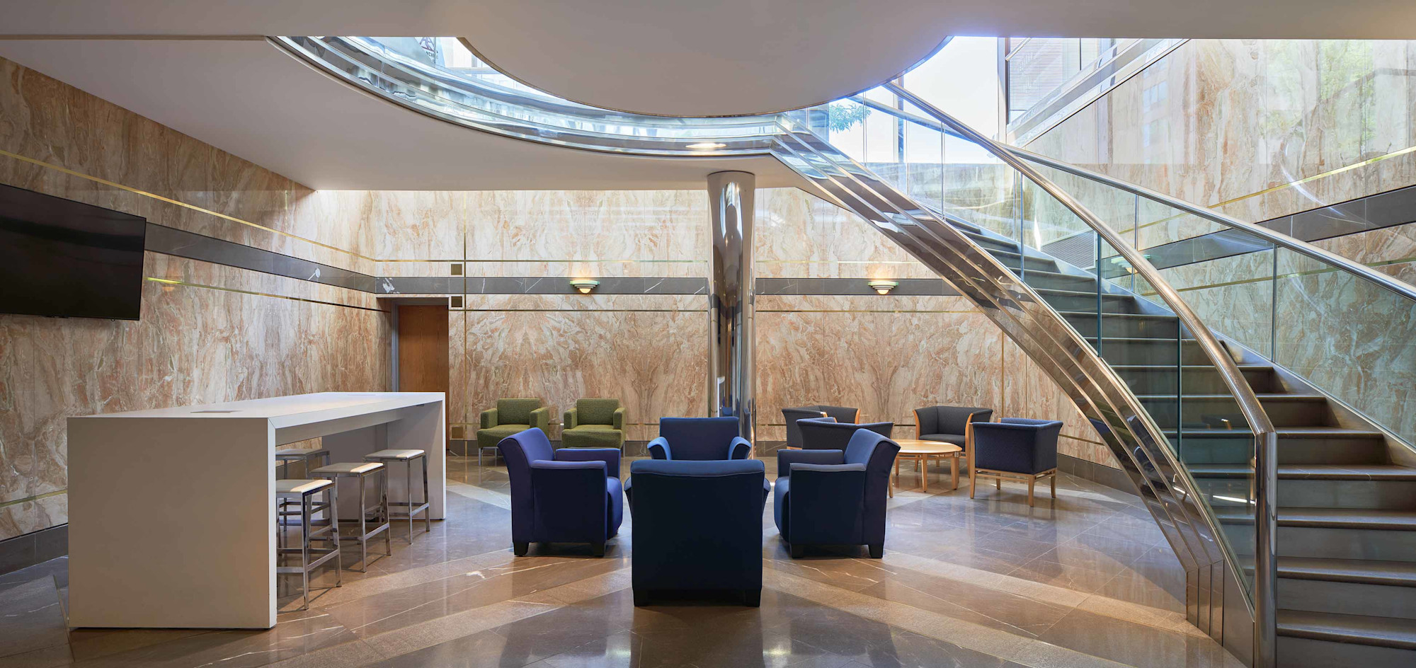 Toronto 5001 Yonge St Lounge and Stairs