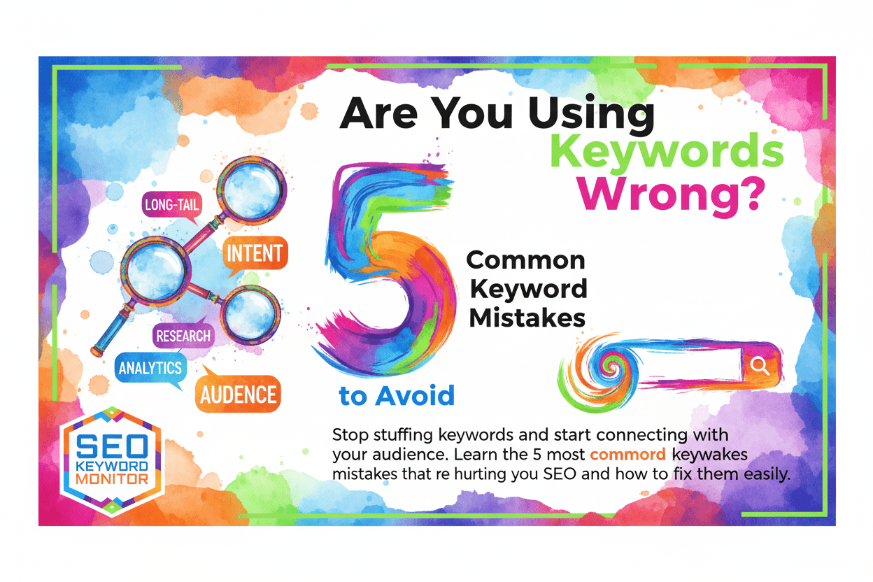 How an SEO Keyword Monitor Fixes These 5 Common Keyword Mistakes