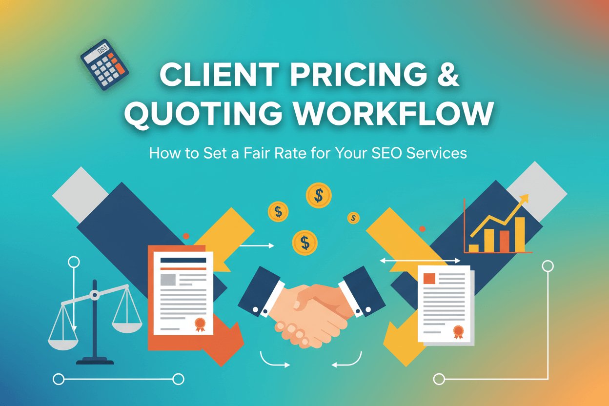 Client Pricing & Quoting Workflow: How to Set a Fair Rate for Your SEO Services