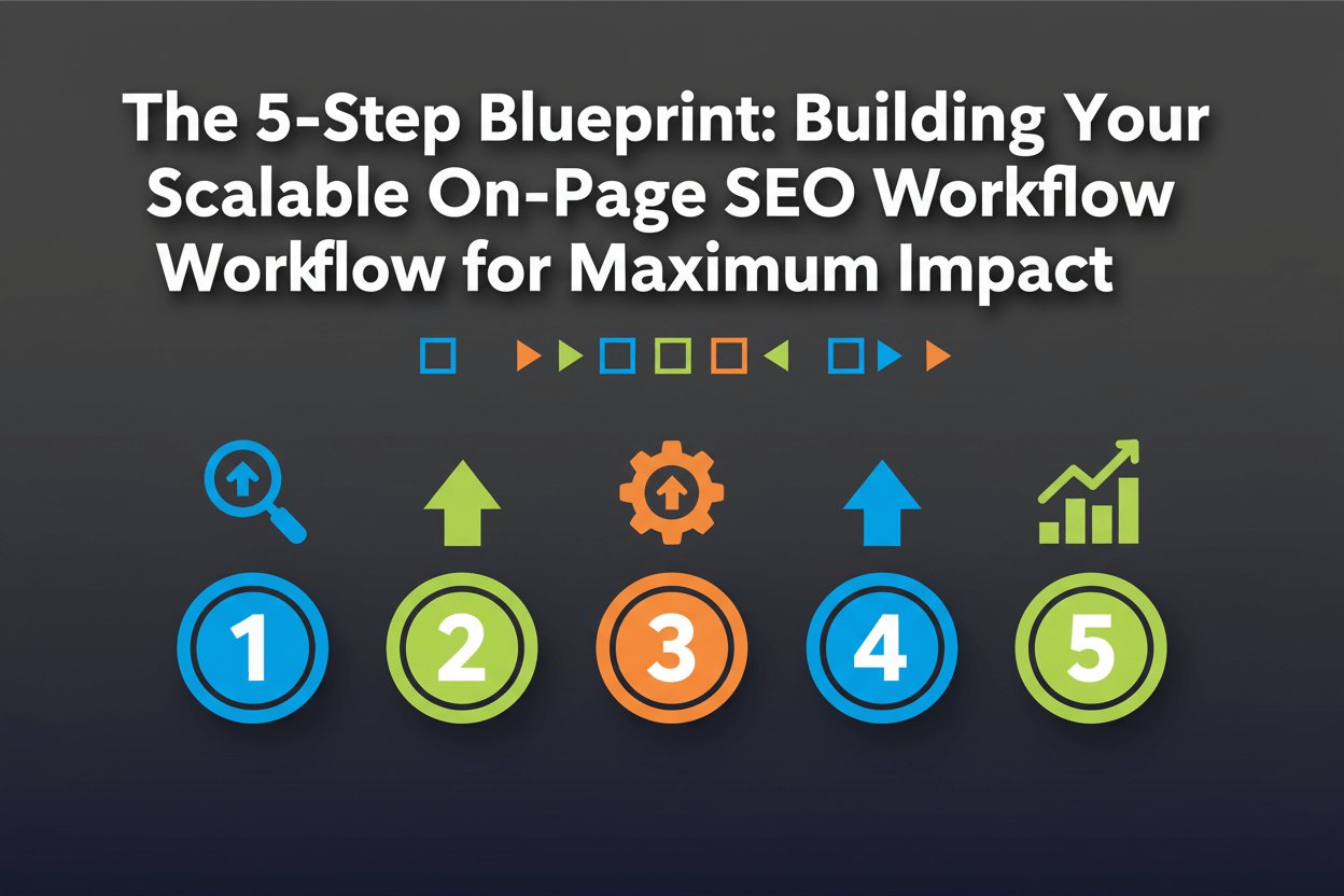 The 5-Step Blueprint: Building Your Scalable On-Page SEO Workflow for Maximum Impact