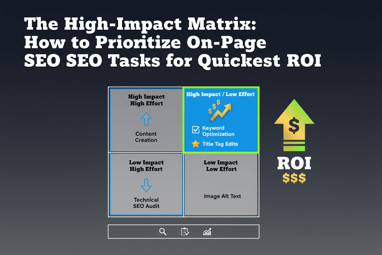 Prioritize Monthly SEO Tasks: Matrix Secret for Quick ROI