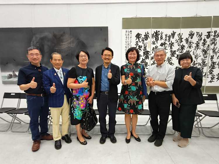 民企助"藝"大 臺藝大書畫系113年校慶美展 同興閃亮