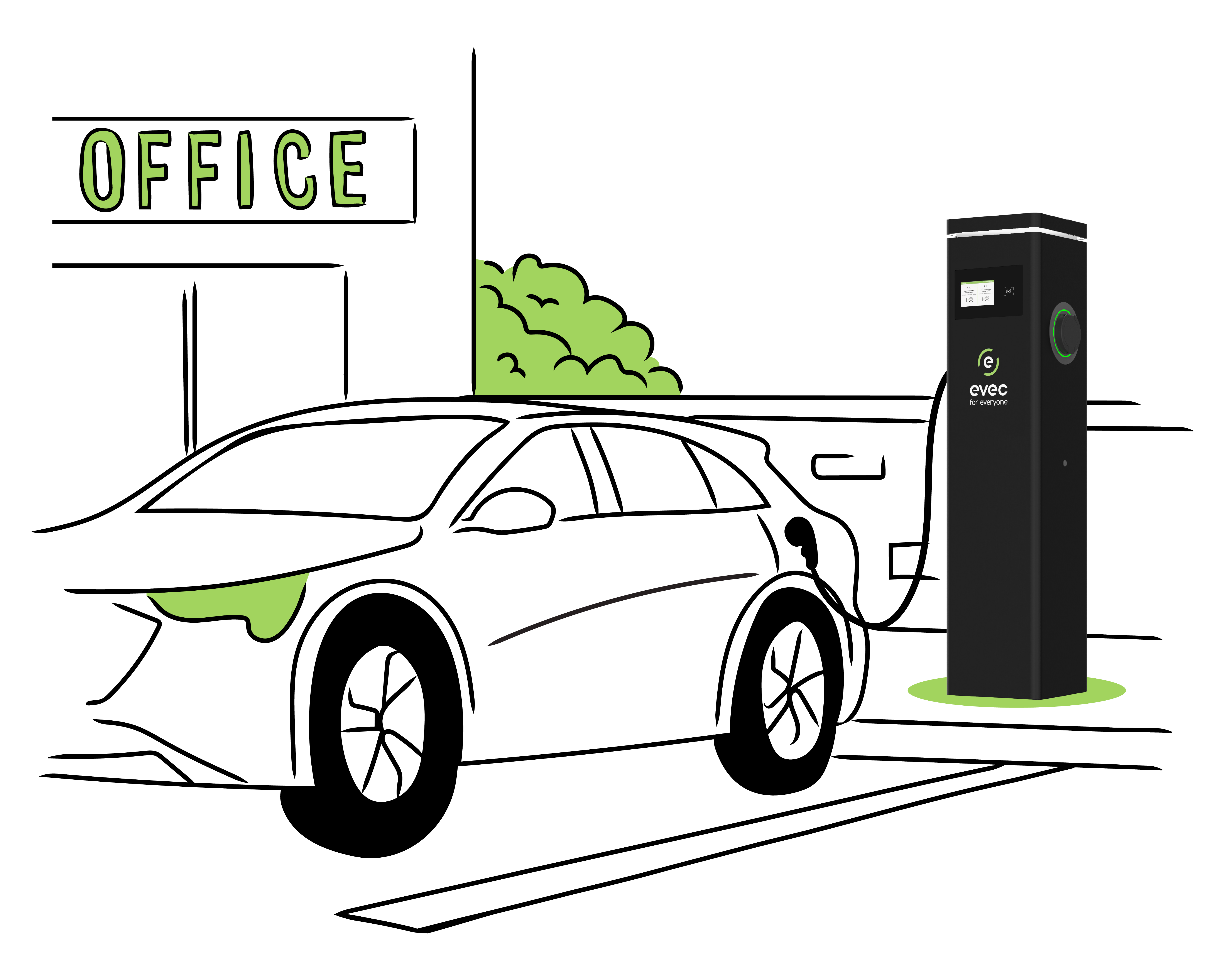 Floor mounted illustration