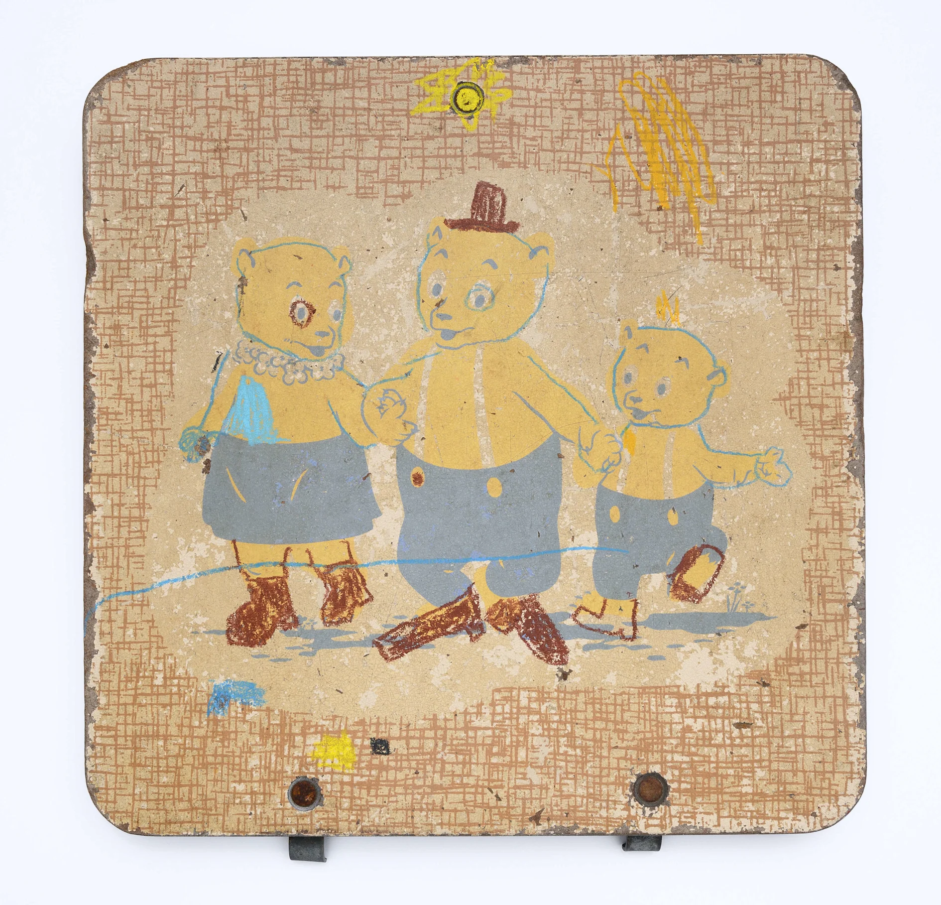 3 bears with brown shoes
