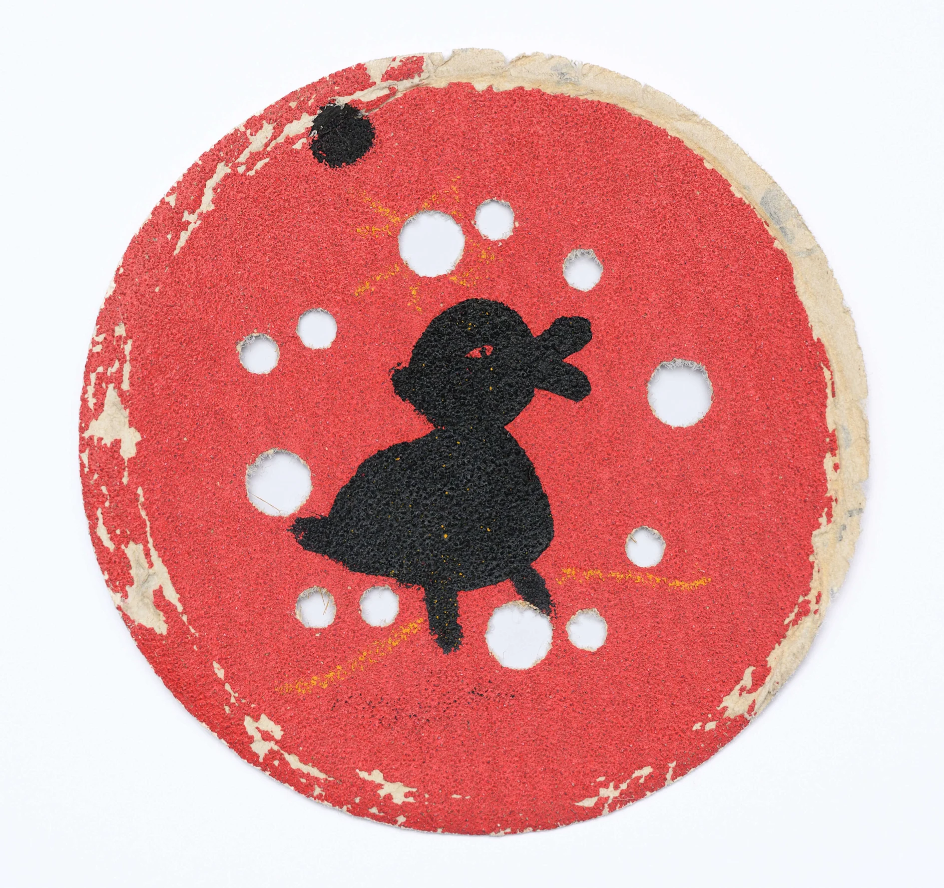 chicken on red