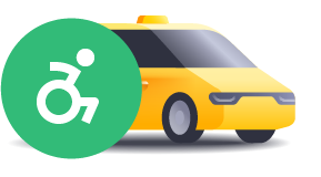 service Taxi wheelchair icon