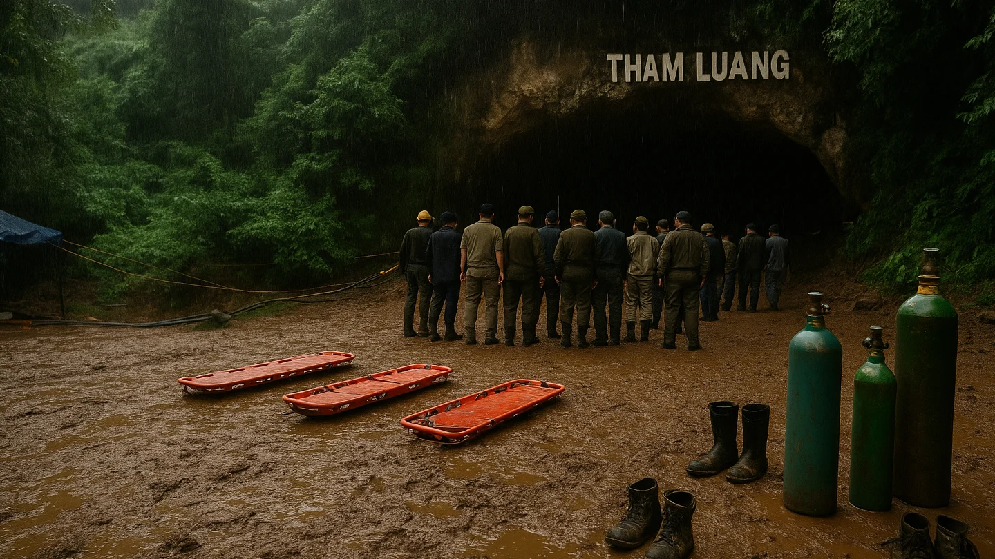 Thammalang Cave survivors rescue moment Environmental Risks and Monsoon Impact