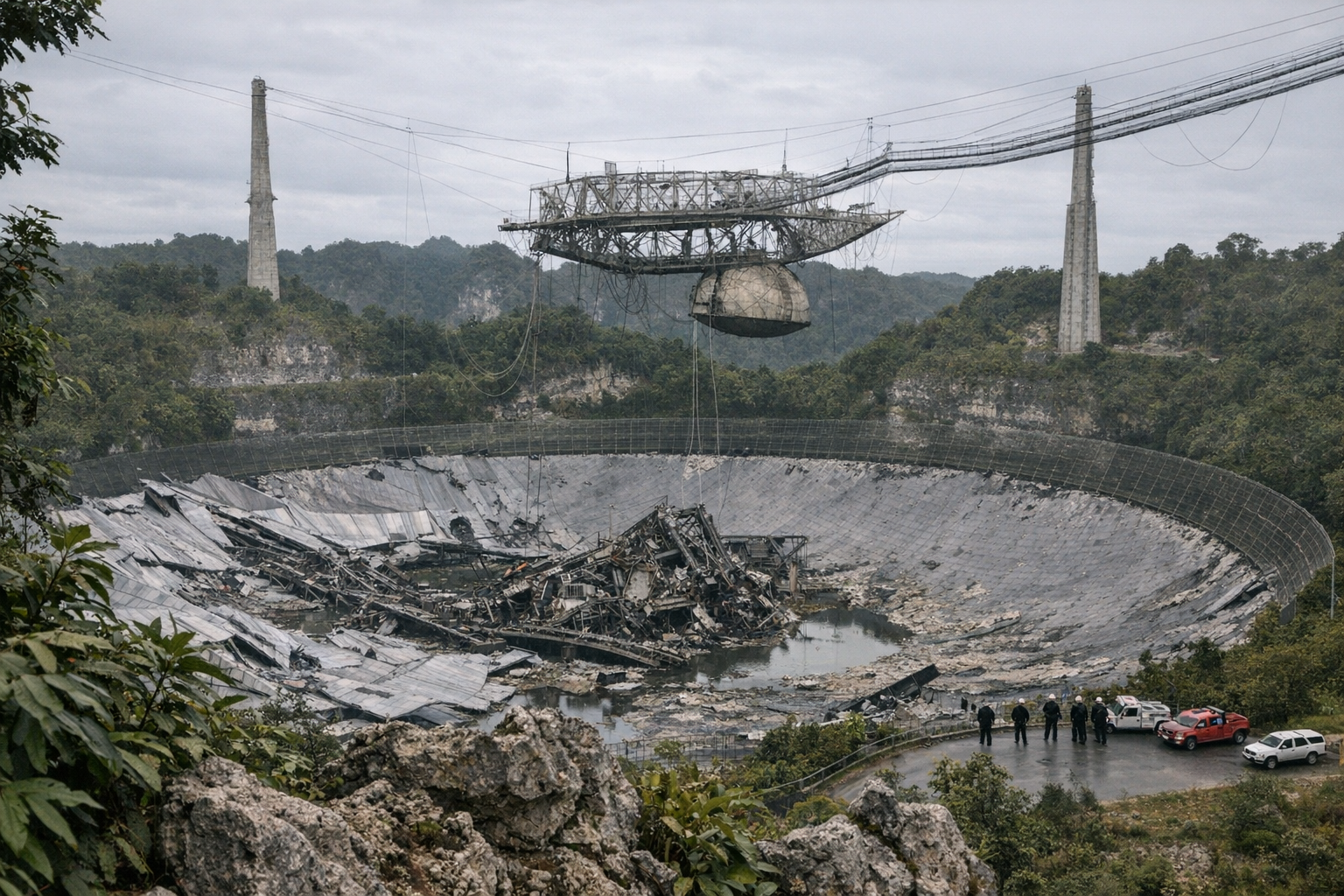 Collapse of the Arecibo Telescope