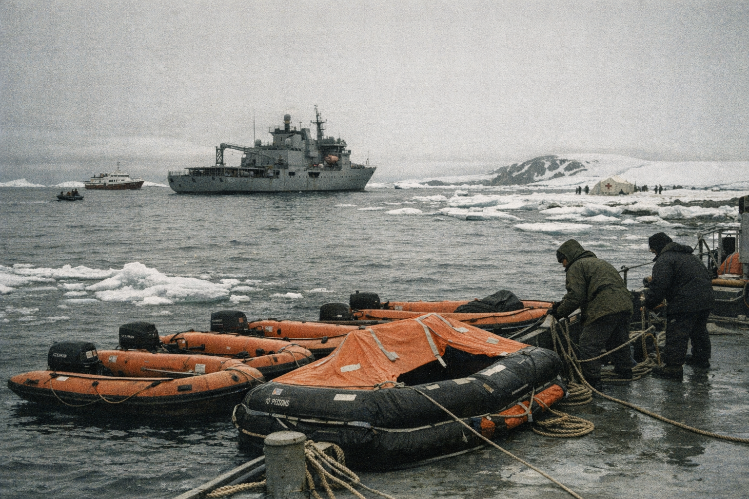 MV Explorer (1969) — sinking after striking submerged ice in Antarctic waters