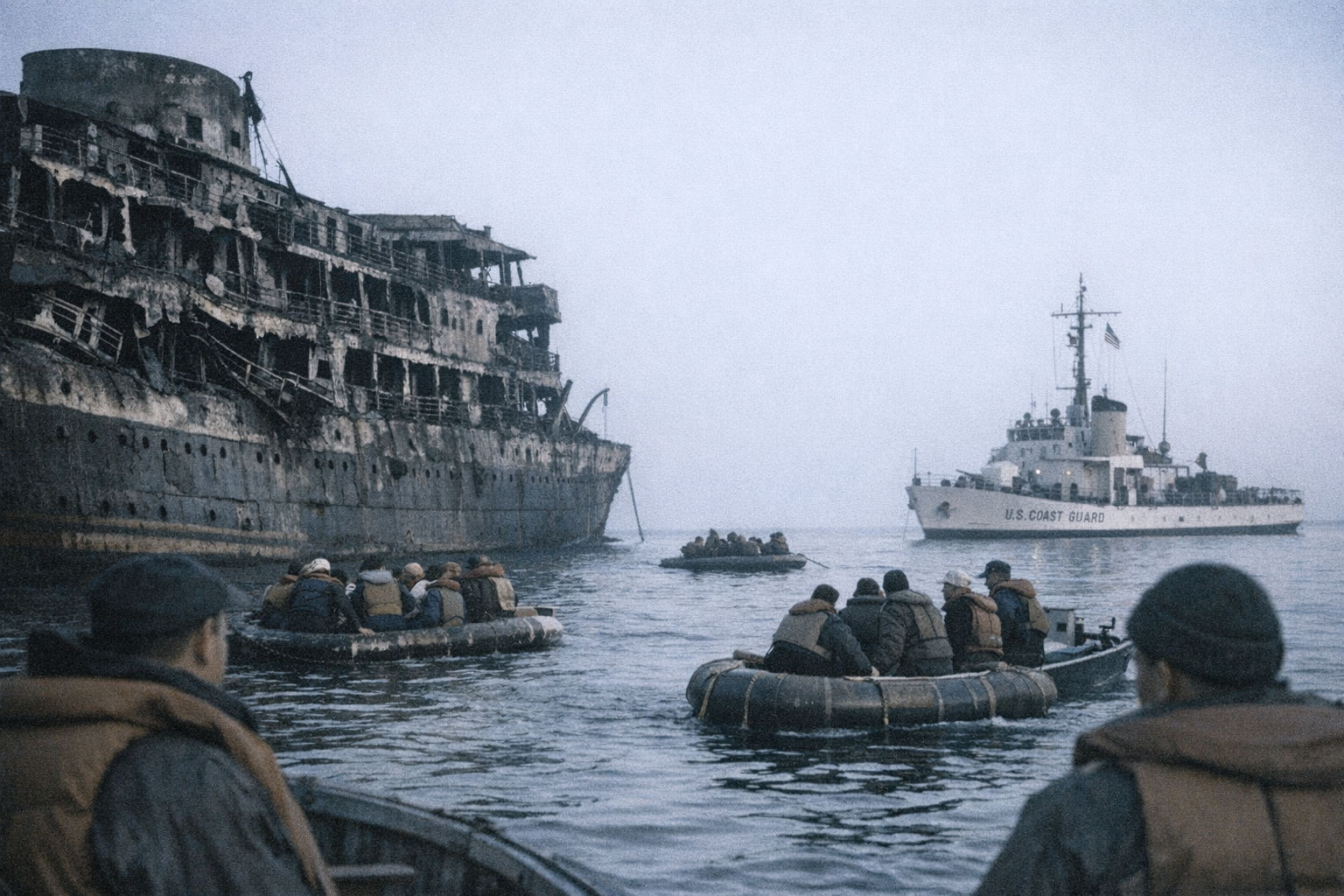 SS Yarmouth Castle fire and sinking