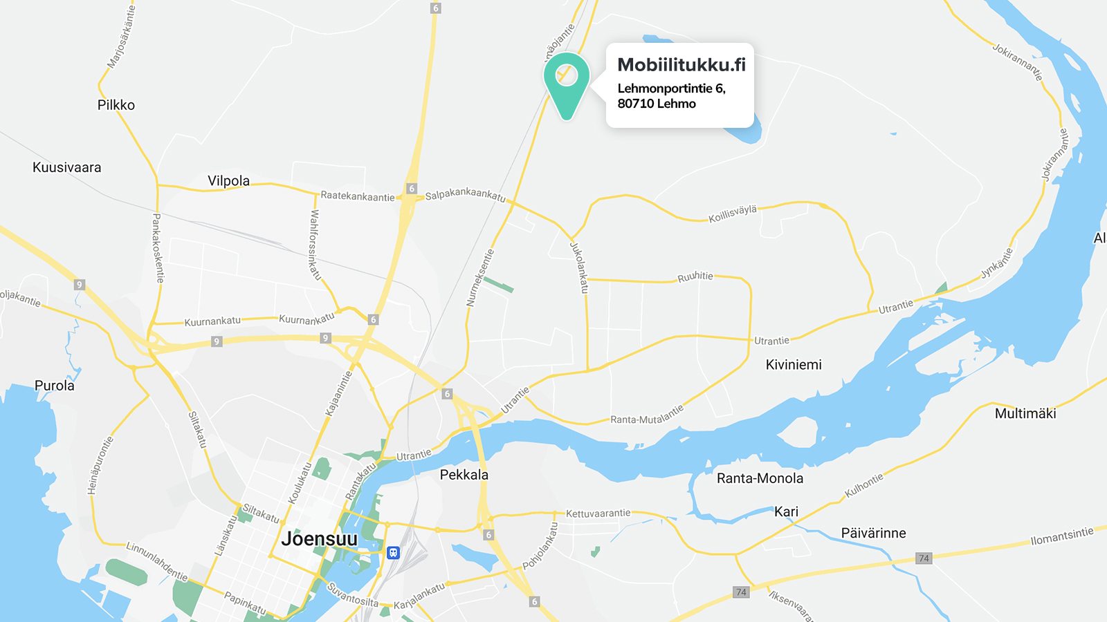 Näin löydät meille: