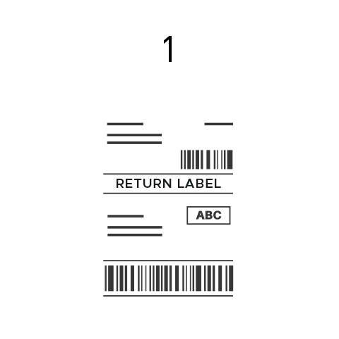 Pre-paid shipping label