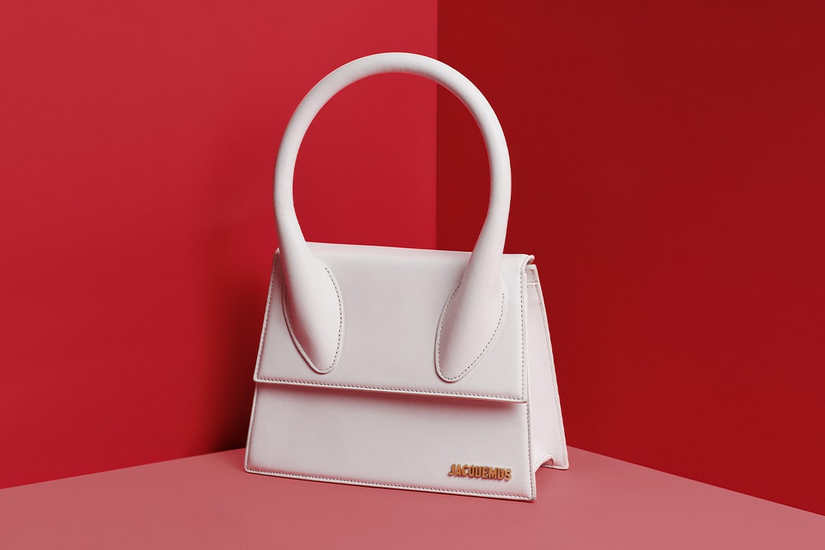 Jacquemus Smooth Calfskin Le Grand Chiquito White