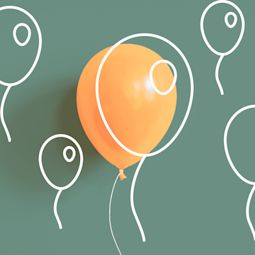 Aufsteigende Luftballons